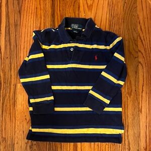 Polo by Ralph Lauren Blue and Yellow Striped Polo Shirt